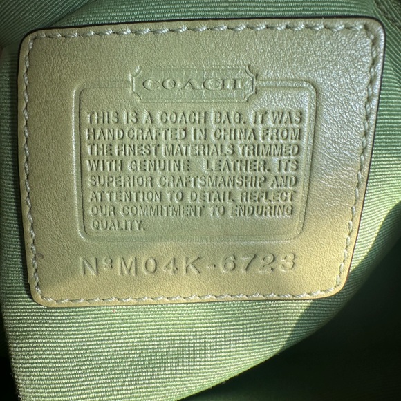 Coach 2004 Limited Edition Green Lady bug Soho Hobo Signature Optic Bag Rare - Picture 8 of 14